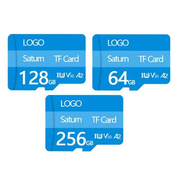 맞춤형 TF 카드 저장 전화 카메라 메모리 카드 32GB 64GB 128GB 256GB 방수