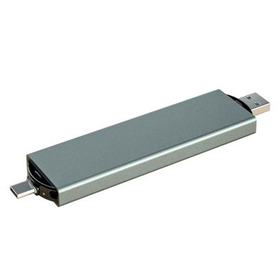C형 USB3.0 SSD 외장 하드 드라이브 M.2 Nvme Sata 랩톱용 듀얼 인터페이스 디자인